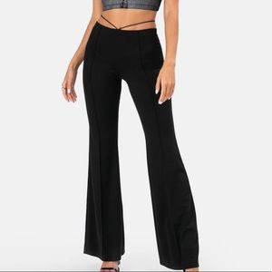 adika bono flared leggings with waist detail